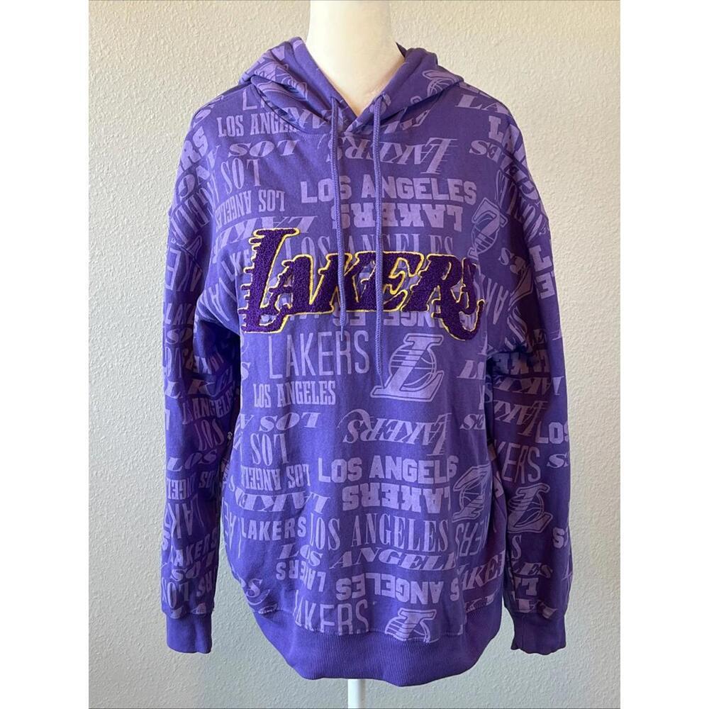 NBA Los Angeles Lakers Graphic Hoodie Purple Size Medium